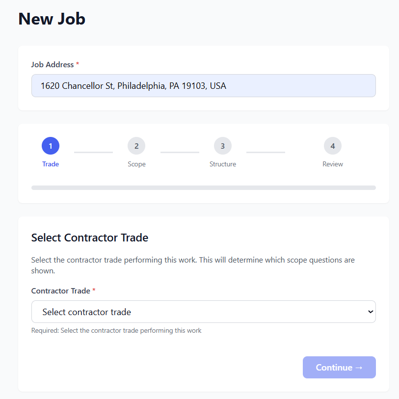 Permit requirements preview